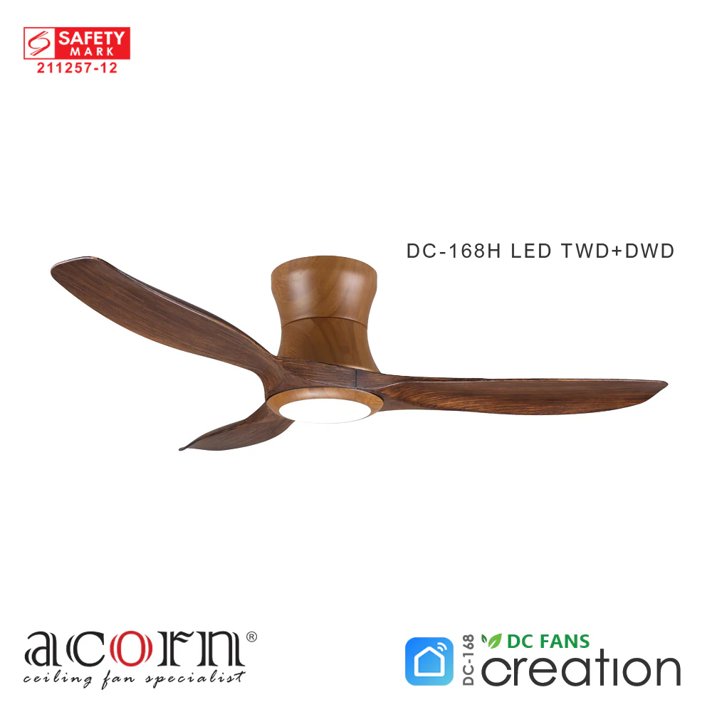 Acorn - Creation Smart Ceiling Fan (Teak Wood Hugger) - Image 2