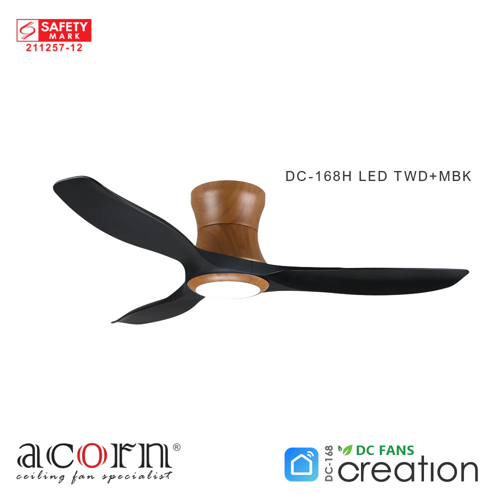 Acorn - Creation Smart Ceiling Fan (Teak Wood Hugger) - Image 4