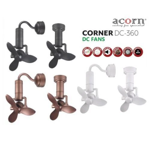 Acorn DC-360 – 16″Corner Ceiling Fan (WIFI) - Image 2