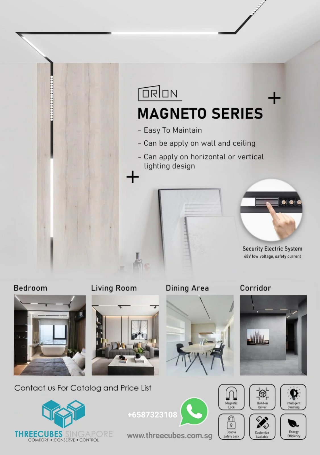 Magnetic Track System Orion® Magneto